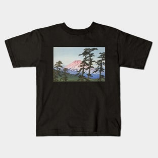 Mount Fuji at Hakone by Kawase Hasui Kids T-Shirt